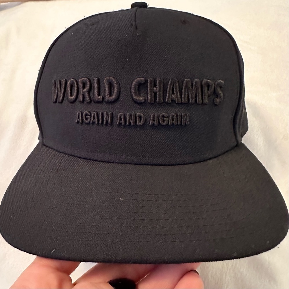 Air Jordan World Champs Again & Again Black Snapback Cap Jumpman Hat 91 92 93 OS